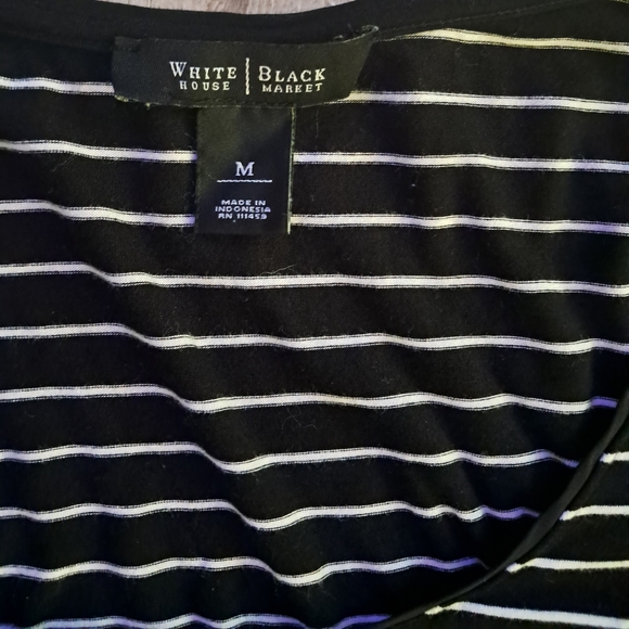 White House Black Market (WHBM) Striped scoop neck top Size: Medium - Picture 3 of 5